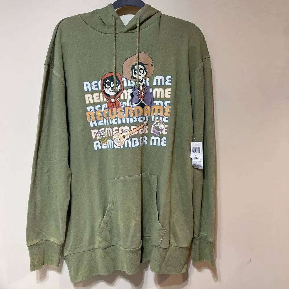 Disney Coco Remember Me Lightweight Hoodie Large NWT